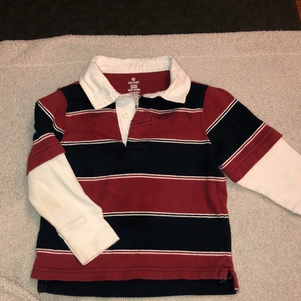 5/$25 Old Navy size 18-24 months long sleeve collared shirt